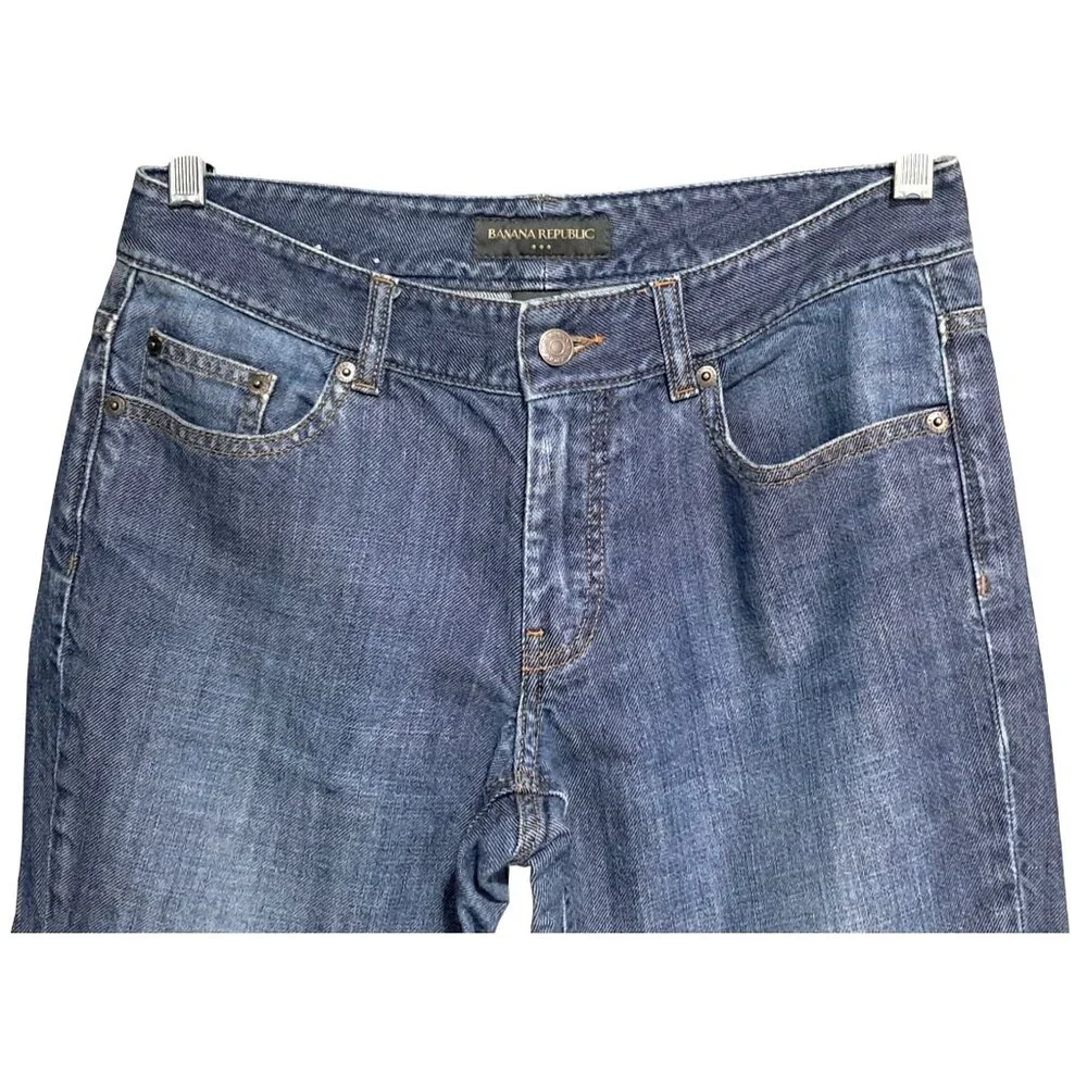 Banana Republic Jeans Womens Size 6 Blue Denim Boot Cut - Picture 4 of 10